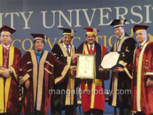ThumbayMoideen Conferred Honorary Doctorate at Amity University Dubais Annual Convocation